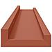 Scaffale da parete 4 pcs Rosso 60 x 9 x 3 cm Legno multistrato - Foto miniatura 8