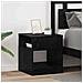 Tavolino 2 pcs Rovere Nero 40,5 x 40 x 45 cm Legno multistrato - Foto miniatura 2