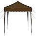 Tenda per feste a pop-up 195 x 195 x 245 cm Tortora - Foto miniatura 6