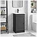 Mobile da bagno con lavabo Nero 42 x 40 x 84,5 cm - Foto miniatura 2