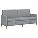 Divano con Storage Grigio Chiaro 192 x 78 x 87 cm Poliestere - Foto miniatura 1