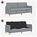 Divano con Storage Grigio Chiaro 192 x 78 x 87 cm Poliestere - Foto miniatura 8