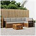 Set divano sezionale con cuscino 5 pcs Naturale e Grigio Chiaro - Foto miniatura 2