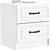 Armadio da Notte 2 pcs Bianco Lucido 43 x 34,5 x 44,5 cm - Foto miniatura 2