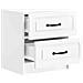 Armadio da Notte 2 pcs Bianco Lucido 43 x 34,5 x 44,5 cm - Foto miniatura 4