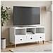 Mobile TV Bianco 102 x 34,5 x 50 cm Legno ingegnerizzato - Foto miniatura 4