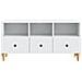 Mobile TV Bianco 102 x 34,5 x 50 cm Legno ingegnerizzato - Foto miniatura 6
