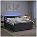 Letto box spring con materasso Grigio Scuro 140 x 190 cm - Foto miniatura 2
