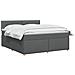 Letto box spring con materasso Grigio Scuro 140 x 190 cm - Foto miniatura 3