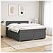 Letto box spring con materasso Grigio Scuro 140 x 190 cm - Foto miniatura 4