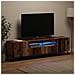 Mobile TV LED a 3 pezzi Legno antico Legno ingegnerizzato - Foto miniatura 7