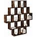 Scaffale da parete Rovere Fumo 120 x 20 x 136 cm - Foto miniatura 3