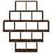 Scaffale da parete Rovere Fumo 120 x 20 x 136 cm - Foto miniatura 4