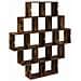 Scaffale da parete Rovere Fumo 120 x 20 x 136 cm - Foto miniatura 6