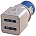 Adattatore Industriale con Spina Cee + 2 Prese 16A Bipasso Blu IP20 - Foto miniatura 1