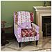 Poltrona Relax Patchwork Design Floreale Stile Pastorale - Foto miniatura 1