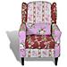 Poltrona Relax Patchwork Design Floreale Stile Pastorale - Foto miniatura 3