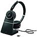 Cuffie Wireless Evolve 75 UC Stereo Bluetooth Colore Nero e Rosso - Foto miniatura 4