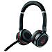 Cuffie Wireless Evolve 75 UC Stereo Bluetooth Colore Nero e Rosso - Foto miniatura 5