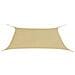 Parasole a Vela Oxford Rettangolare 2x4 m Beige - Foto miniatura 1