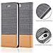 Custodia Compatibile Con Apple Iphone 6 / Iphone 6s In Grigio Chiaro Marrone - Coperchio Protettiva Con Chiusura Magnetica, Funzione Stand E Tasca Per Le Carte - Foto miniatura 3