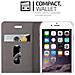 Custodia Compatibile Con Apple Iphone 6 / Iphone 6s In Grigio Chiaro Marrone - Coperchio Protettiva Con Chiusura Magnetica, Funzione Stand E Tasca Per Le Carte - Foto miniatura 4