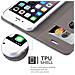 Custodia Compatibile Con Apple Iphone 6 / Iphone 6s In Grigio Chiaro Marrone - Coperchio Protettiva Con Chiusura Magnetica, Funzione Stand E Tasca Per Le Carte - Foto miniatura 7