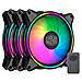 Ventole PC MasterFan MF120 Halo 3in1 Diametro 12 cm Colore d'illuminazione Multi - Foto miniatura 2