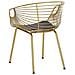 Set Di 2 Sedie In Metallo Dorato Hoback - Foto miniatura 8