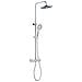 Colonna Doccia Slot Termostatica Cromata 2 Funzioni Soffione Doccetta Tondo - Foto miniatura 3