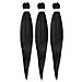 26inch 3pack Lot Pre Stretched Intrecciatura Estensioni Dei Capelli Ez Briads Acqua Calda Impostazione Yaki Intrecciare I Capelli (1b)  - Foto miniatura 1