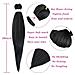 26inch 3pack Lot Pre Stretched Intrecciatura Estensioni Dei Capelli Ez Briads Acqua Calda Impostazione Yaki Intrecciare I Capelli (1b)  - Foto miniatura 4
