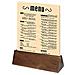 10 X Fsc Legno Pianura Acacia Supporto Del Menu 150x45x40mm 6x2x1 12 - Foto miniatura 2