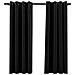 Tende Oscuranti Effetto Lino 2 pz 140x175 cm Antracite - Foto miniatura 1