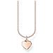 Collana Da Donna In Argento Sterling 925, Con Cuore In Oro Rosa, Lunghezza 38-45 Cm - Foto miniatura 1