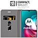 Custodia Compatibile Con Motorola Moto G10 / G30 In Grigio Chiaro Marrone - Coperchio Protettiva Con Chiusura Magnetica, Funzione Stand E Tasca Per Le Carte - Foto miniatura 4