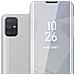 Custodia Compatibile Con Samsung Galaxy A71 4g In Agata Argento - Clear View Specchio Coperchio Protettivo Con Funzione Di Supporto Protezione A 360 Gradi - Foto miniatura 1