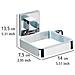 Supporto Per Asciugacapelli Quadro, Vacuum-loc, Acciaio Inox, Wenko - Foto miniatura 3
