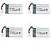 4 Pezzo Batteria Per Syma Drone X5c X5 3.7v 650mah 25c Lipo Avanzato - Foto miniatura 1