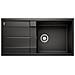 Lavello Soprapiano 525932 con 1 Vasca 1 Gocciolatoio Colore Nero - Foto miniatura 1