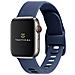 Cinturino 795 Originale Silicone Per Apple Watch 1-2-3-4-5-6-7-8-se 42 44 45mm Blu - Foto miniatura 4