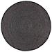 Tappeto Lavorato A Mano In Juta Rotondo 240 Cm Grigio Scuro - Foto miniatura 1