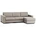 Divano Letto Alicya, Divano Ad Angolo, 100% Made In Italy, Sofà Con Apertura Girevole, Con Penisola Contenitore Reversibile, Con Braccioli Standard, Cm 280x95h90, Tortora - Foto miniatura 2