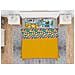 Completo Lenzuola In 100% Cotone Made Italy Disegno Emoji Francese Emoji - Foto miniatura 1