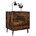 Comodini 2 Pz Rovere Fumo 40x35x47,5 Cm In Legno Multistrato - Foto miniatura 3