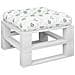 Cuscino Pallet Motivo A Foglie 60x61,5x10 Cm In Tessuto Oxford - Foto miniatura 3