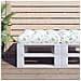 Cuscino Pallet Motivo A Foglie 60x61,5x10 Cm In Tessuto Oxford - Foto miniatura 1