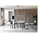 Tavolo Allungabile 90x120/180 Cm Cumar Telaio Antracite - Bianco Frassino - Foto miniatura 5