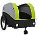 Rimorchio Da Bici Nero E Verde 45 Kg In Ferro - Foto miniatura 4