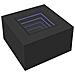 Tavolino Salotto Con Led Rovere Fumo 60x60x40 Cm Multistrato - Foto miniatura 3